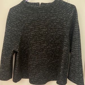 Black & White 3/4 Knit Top